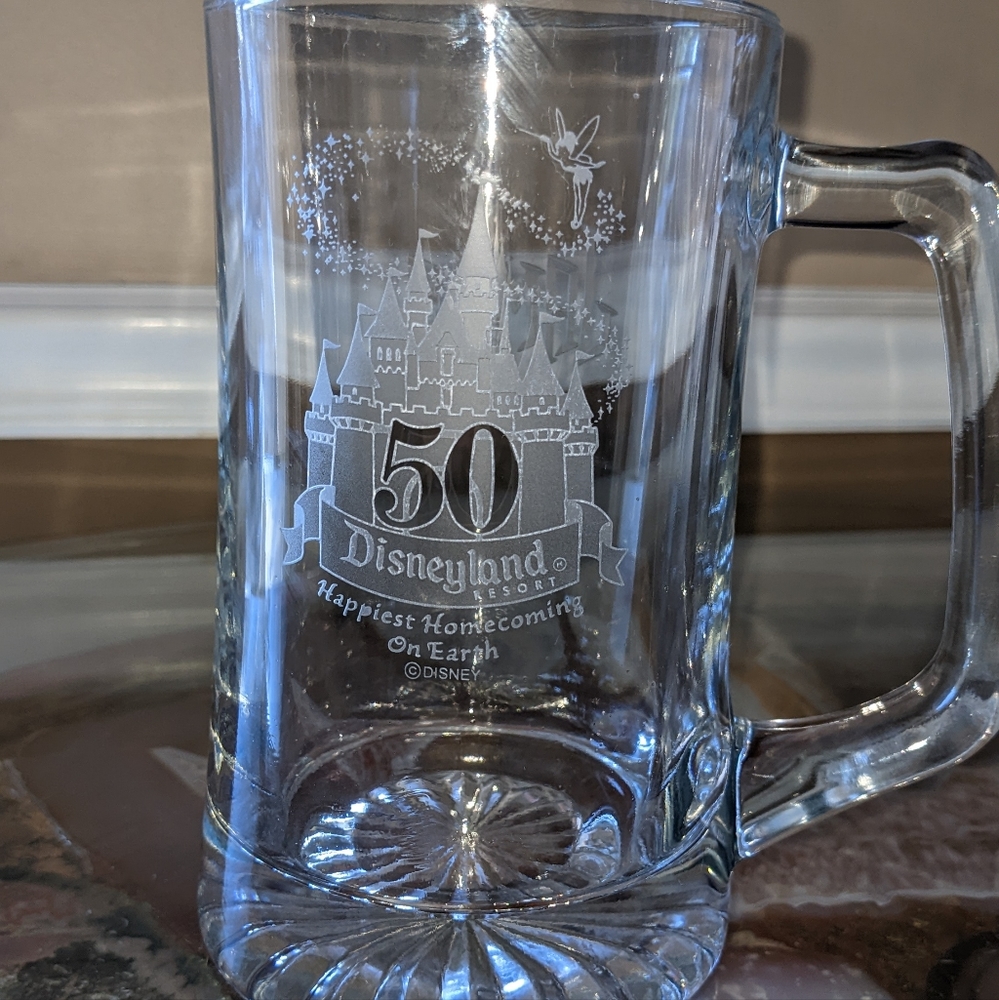 2021 Walt Disney World 50th Anniversary Castle Stein Glass Mug *PERSONALIZED!*.